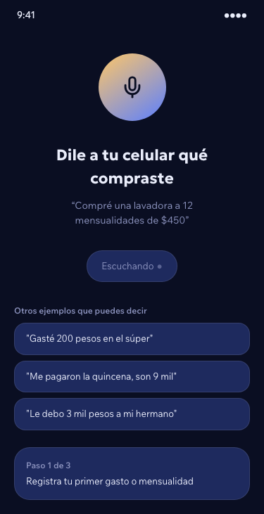 Registro por voz